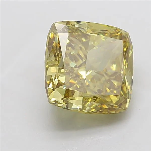 7.55ct Cushion modified Lab Grown Diamond (Colour Fancy Intense Gray Yellow, Clarity VS1, IGI Certified)