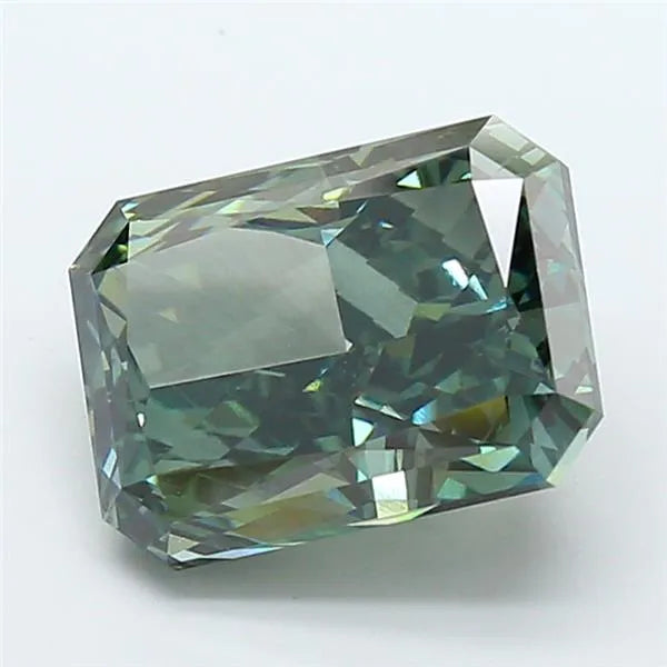 7.55ct Radiant Lab Grown Diamond (Colour Fancy Vivid Green, Clarity VS1, IGI Certified)