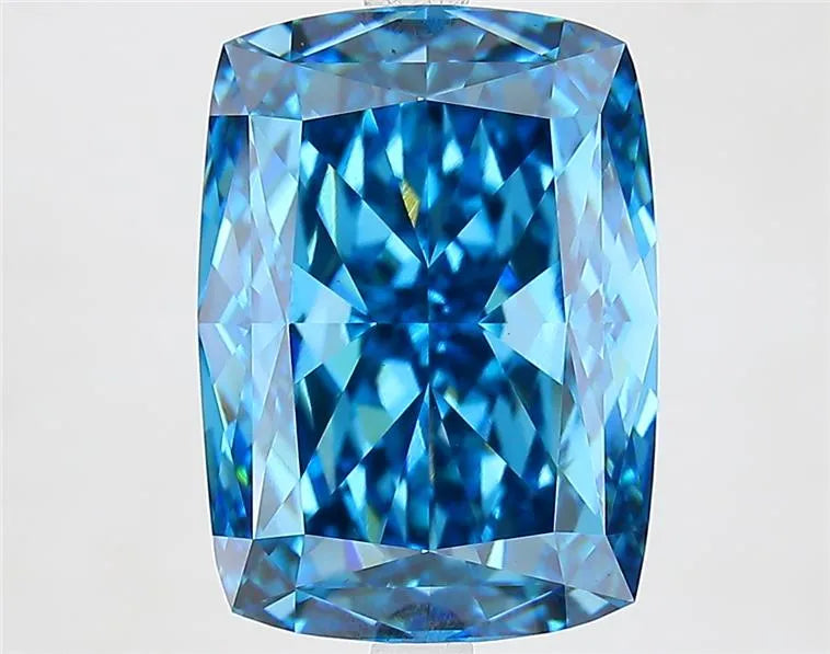 7.59ct Cushion modified Lab Grown Diamond (Colour Fancy Vivid Blue, Clarity VS1, IGI Certified)