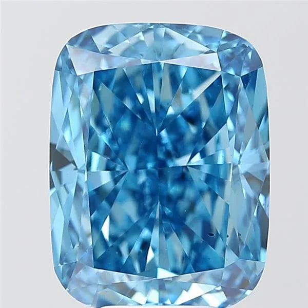 8.00ct Cushion modified Lab Grown Diamond (Colour Fancy Vivid Blue, Clarity VS2, IGI Certified)