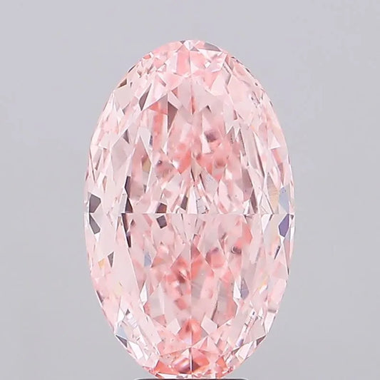 8.00ct Oval Lab Grown Diamond (Colour Fancy Vivid Pink, Clarity VS1, IGI Certified)