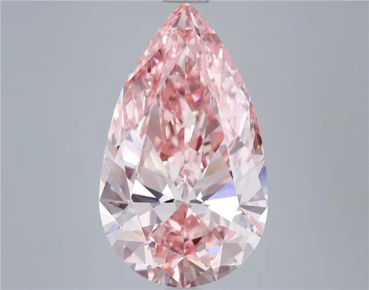 8.00ct Pear Lab Grown Diamond (Colour Fancy Vivid Pink, Clarity VVS2, IGI Certified)