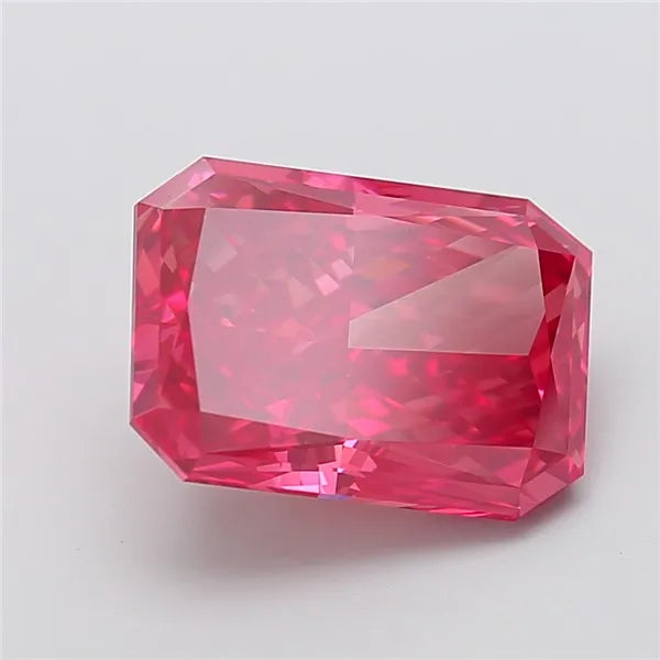 8.00ct Radiant Lab Grown Diamond (Colour Fancy Vivid Red, Clarity VS1, IGI Certified)