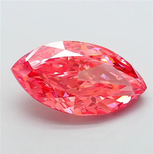 8.01ct Marquise Lab Grown Diamond (Colour Fancy Vivid Pink, Clarity VS1, IGI Certified)