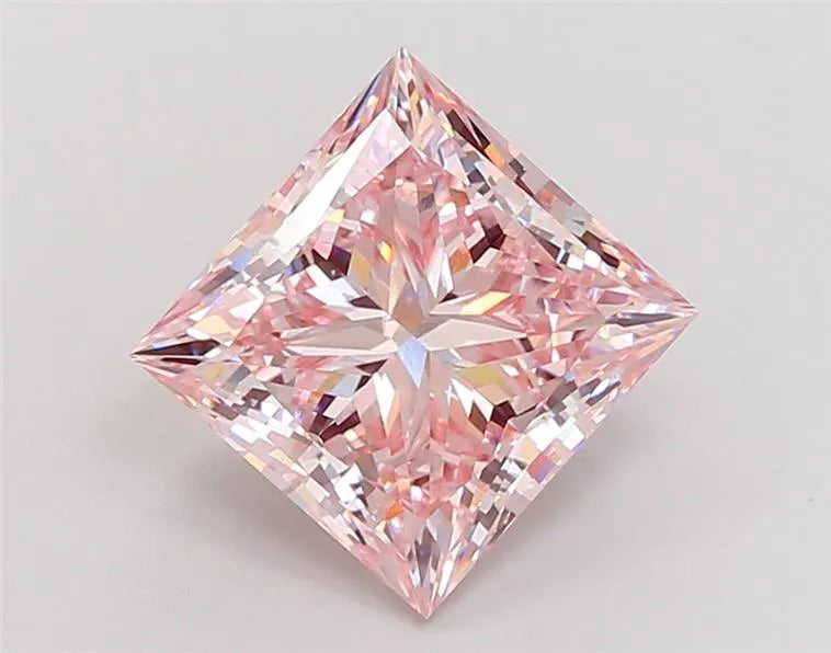 8.02ct Princess Lab Grown Diamond (Colour Fancy Pink, Clarity VVS2, IGI Certified)