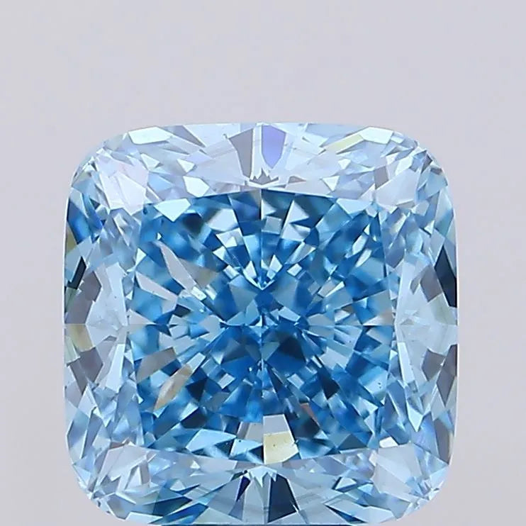 8.03ct Cushion modified Lab Grown Diamond (Colour Fancy Vivid Blue, Clarity VS1, IGI Certified)