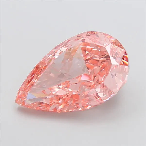 8.03ct Pear Lab Grown Diamond (Colour Fancy Vivid Pink, Clarity VS1, IGI Certified)