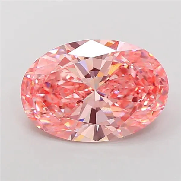 8.09ct Oval Lab Grown Diamond (Colour Fancy Vivid Pink, Clarity VS1, IGI Certified)