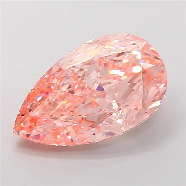 8.10ct Pear Lab Grown Diamond (Colour Fancy Vivid Pink, Clarity VVS2, IGI Certified)