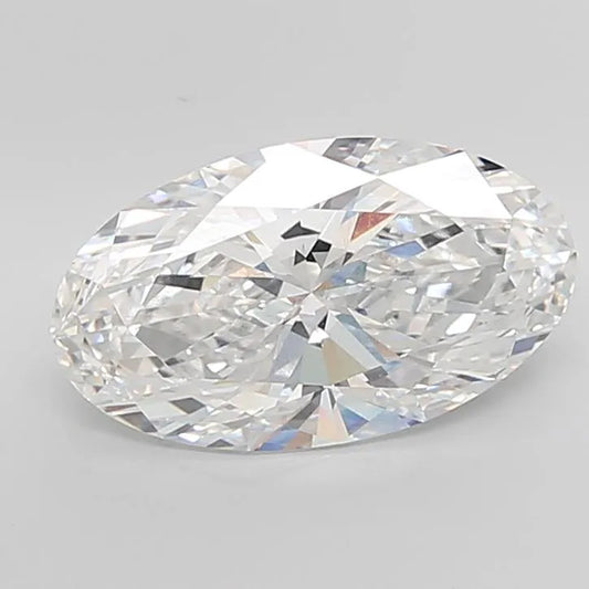 8.13ct Oval Lab Grown Diamond (Colour E, Clarity VVS2, IGI Certified)