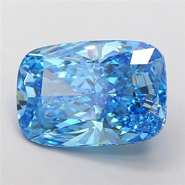 8.19ct Cushion modified Lab Grown Diamond (Colour Fancy Vivid Blue, Clarity VS2, IGI Certified)