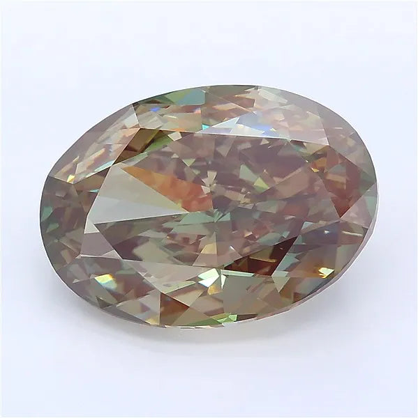 8.40ct Oval Lab Grown Diamond (Colour Fancy Deep Green, Clarity VVS2, IGI Certified)