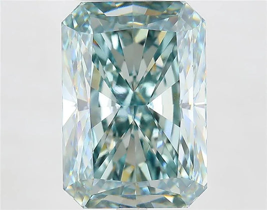 8.41ct Radiant Lab Grown Diamond (Colour Fancy Green, Clarity VS1, IGI Certified)