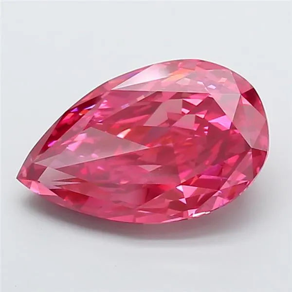 8.55ct Pear Lab Grown Diamond (Colour Fancy Vivid Pink, Clarity VS1, IGI Certified)