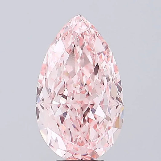 8.66ct Pear Lab Grown Diamond (Colour Fancy Vivid Pink, Clarity VS1, IGI Certified)