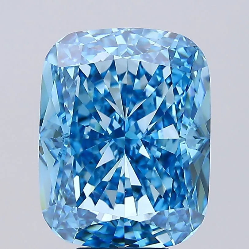8.73ct Cushion modified Lab Grown Diamond (Colour Fancy Vivid Blue, Clarity VVS2, IGI Certified)