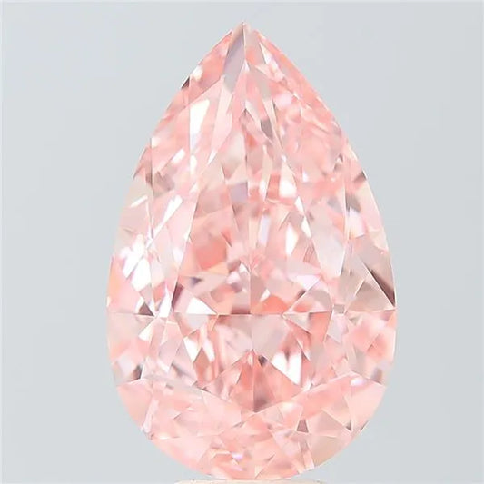 8.73ct Pear Lab Grown Diamond (Colour Fancy Vivid Pink, Clarity VVS2, IGI Certified)