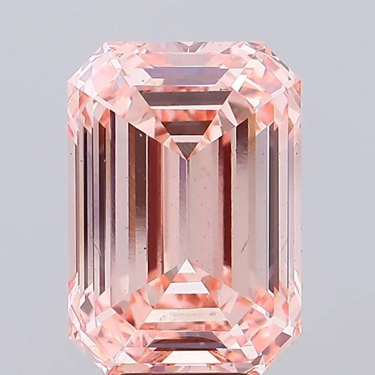 8.74ct Emerald Lab Grown Diamond (Colour Fancy Intense Pink, Clarity VS2, IGI Certified)