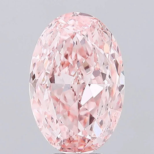 8.81ct Oval Lab Grown Diamond (Colour Fancy Vivid Pink, Clarity VS1, IGI Certified)