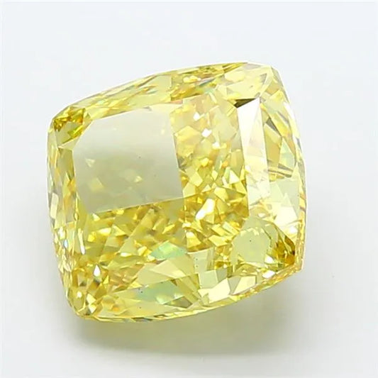 8.85ct Cushion modified Lab Grown Diamond (Colour Fancy Vivid Yellow, Clarity VS1, IGI Certified)