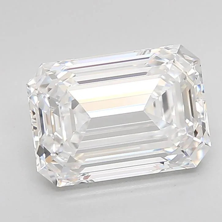 3.01ct Emerald Lab Grown Diamond (Colour D, Clarity IF, Cut EX, IGI Certified)