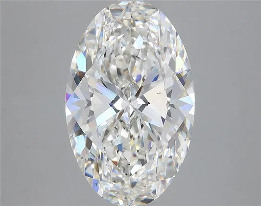 4.86ct Oval Lab Grown Diamond (Colour G, Clarity VS2, IGI Certified)