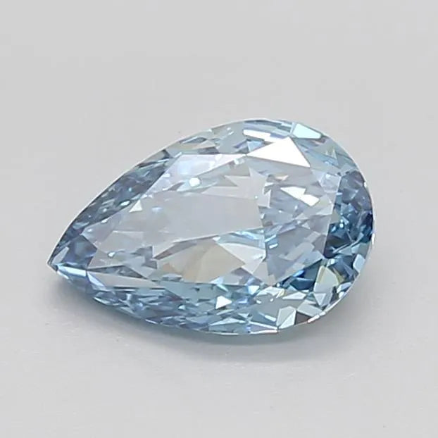 2.02ct Pear Lab Grown Diamond (Colour Fancy Vivid Blue, Clarity VS1, IGI Certified)
