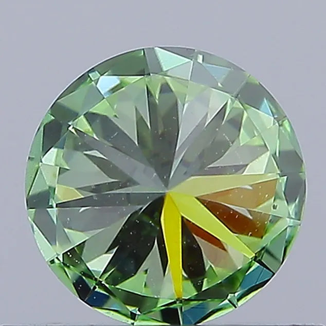 0.50ct Round Lab Grown Diamond (Colour Fancy Intense Green, Clarity VS1, Cut ID, IGI Certified)