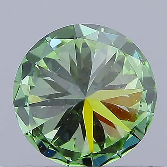 0.50ct Round Lab Grown Diamond (Colour Fancy Intense Green, Clarity VS1, Cut ID, IGI Certified)
