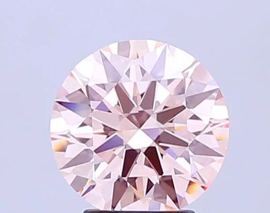 3.10ct Round Lab Grown Diamond (Colour Fancy Pink, Clarity VVS2, Cut ID, IGI Certified)