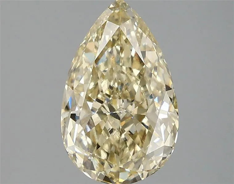 2.10ct Pear Lab Grown Diamond (Colour Fancy Yellow, Clarity VS1, IGI Certified)