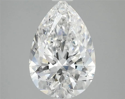 2.91ct Pear Lab Grown Diamond (Colour D, Clarity VVS2, IGI Certified)