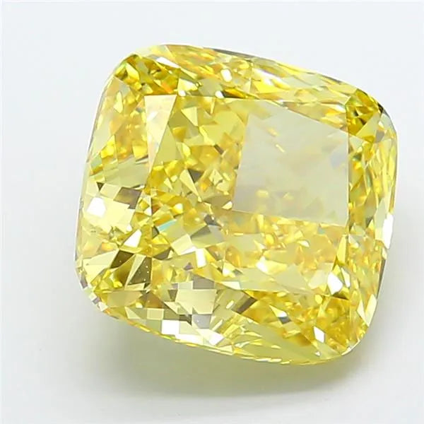 9.02ct Cushion modified Lab Grown Diamond (Colour Fancy Vivid Yellow, Clarity VS1, IGI Certified)