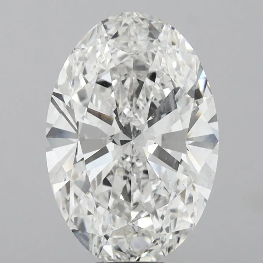 9.02ct Oval Lab Grown Diamond (Colour E, Clarity VS2, IGI Certified)