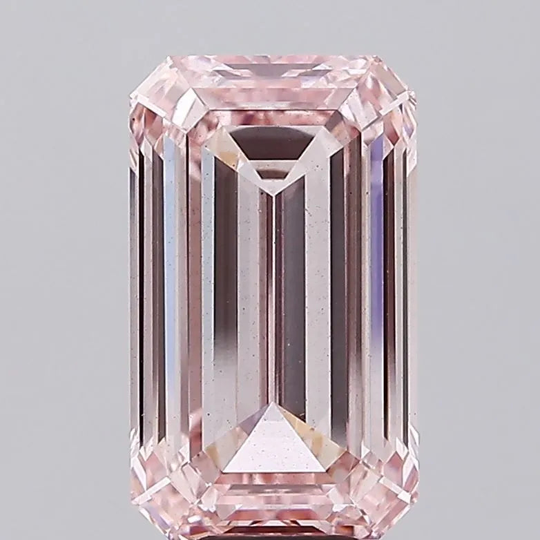 9.03ct Emerald Lab Grown Diamond (Colour Fancy Intense Pink, Clarity VS2, IGI Certified)