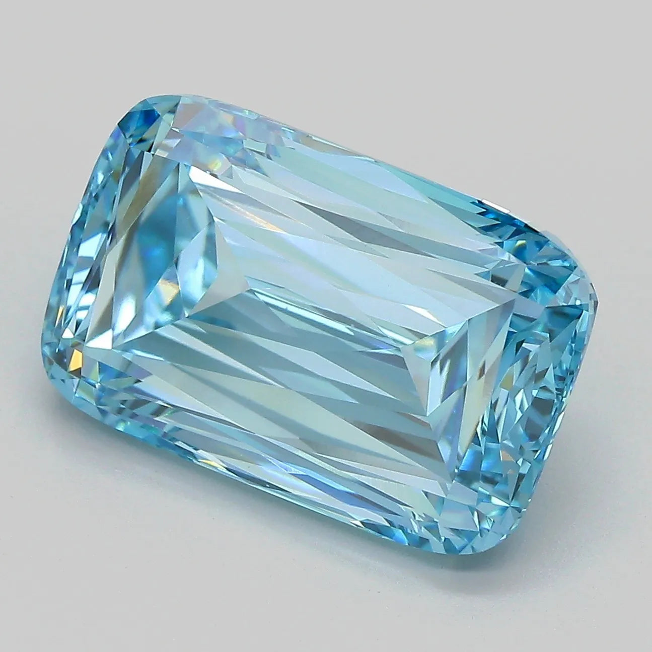 9.07ct Cushion modified Lab Grown Diamond (Colour Fancy Vivid Blue, Clarity VVS2, IGI Certified)