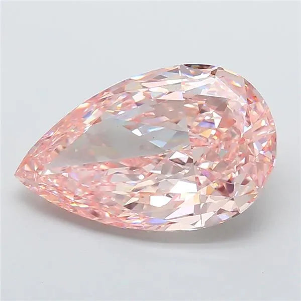 9.07ct Pear Lab Grown Diamond (Colour Fancy Intense Pink, Clarity VS1, IGI Certified)