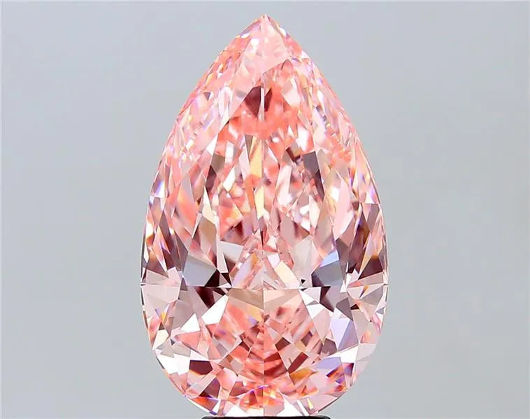 9.10ct Pear Lab Grown Diamond (Colour Fancy Vivid Pink, Clarity VVS2, IGI Certified)