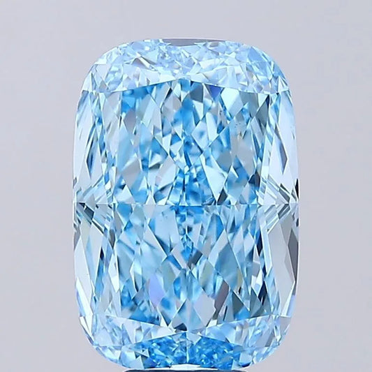 9.22ct Cushion modified Lab Grown Diamond (Colour Fancy Vivid Blue, Clarity VVS2, IGI Certified)