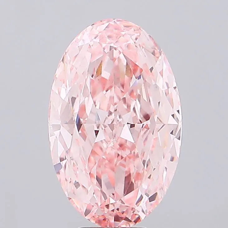9.75ct Oval Lab Grown Diamond (Colour Fancy Intense Pink, Clarity VS2, IGI Certified)