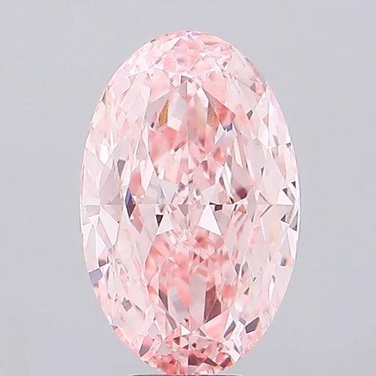 9.75ct Oval Lab Grown Diamond (Colour Fancy Intense Pink, Clarity VS2, IGI Certified)