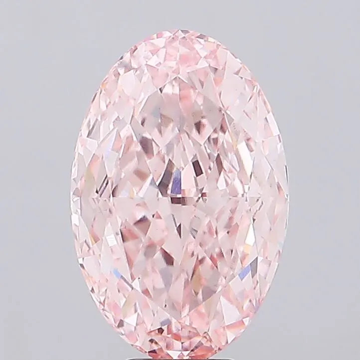 9.76ct Oval Lab Grown Diamond (Colour Fancy Intense Pink, Clarity VS1, IGI Certified)