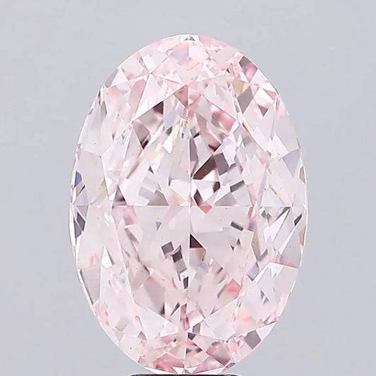 9.96ct Oval Lab Grown Diamond (Colour Fancy Vivid Pink, Clarity VS1, IGI Certified)