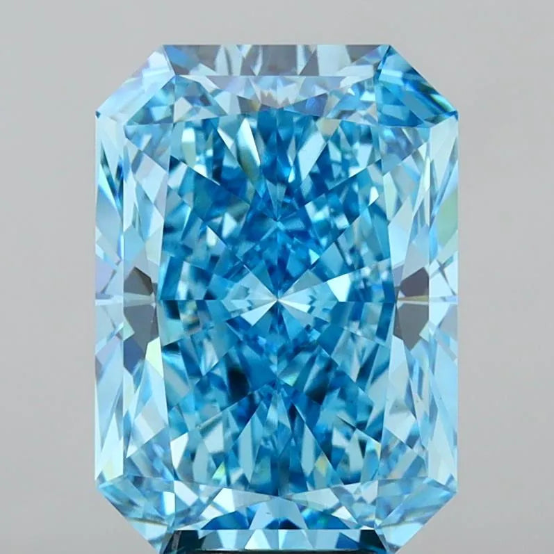 9.99ct Radiant Lab Grown Diamond (Colour Fancy Vivid Blue, Clarity VS1, IGI Certified)