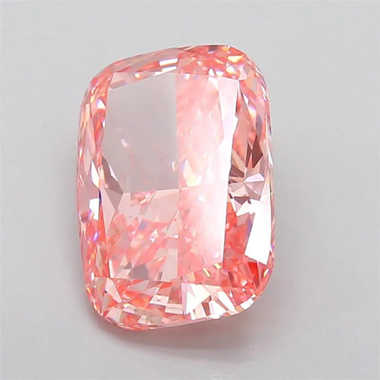 6.38ct Cushion modified Lab Grown Diamond (Colour Fancy Vivid Pink, Clarity VS1, IGI Certified)