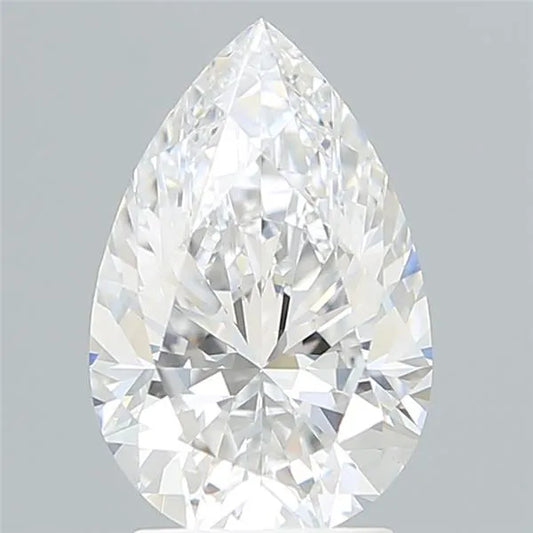 2.65ct Pear Lab Grown Diamond (Colour D, Clarity VVS2, IGI Certified)