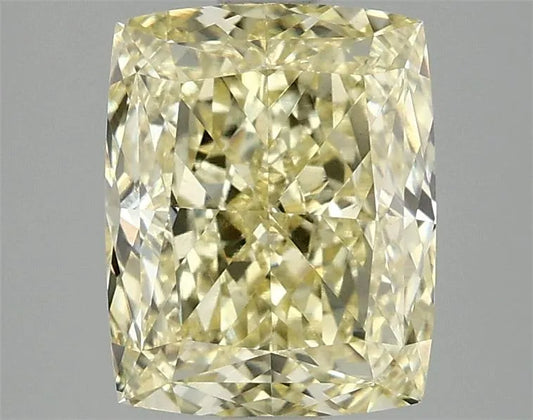 2.98ct Cushion modified Lab Grown Diamond (Colour Fancy Vivid Yellow, Clarity VVS2, IGI Certified)