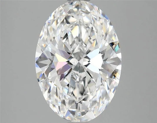 2.98ct Oval Lab Grown Diamond (Colour D, Clarity VVS2, IGI Certified)