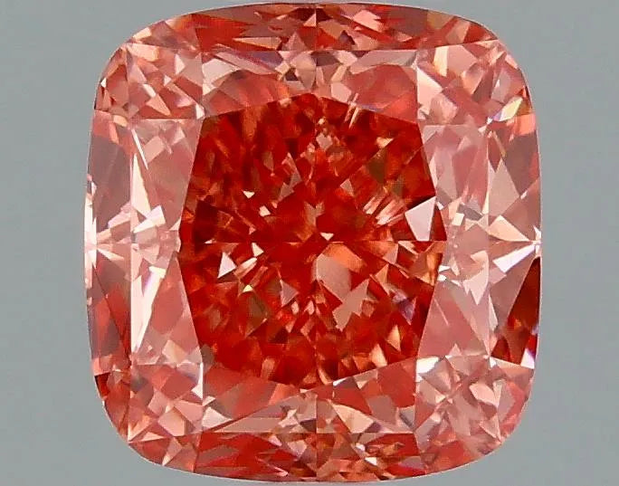 1.58ct Cushion modified Lab Grown Diamond (Colour Fancy Vivid Pink, Clarity VS1, IGI Certified)