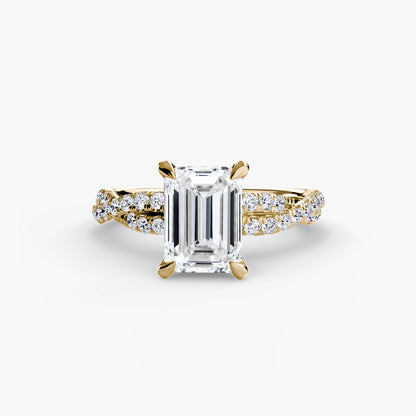 The Twisted Pavé Solitaire